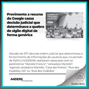 Imagem Post STF da provimento a recurso do Google caso Marielle Franco